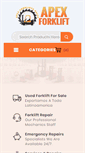 Mobile Screenshot of apexforklift.com